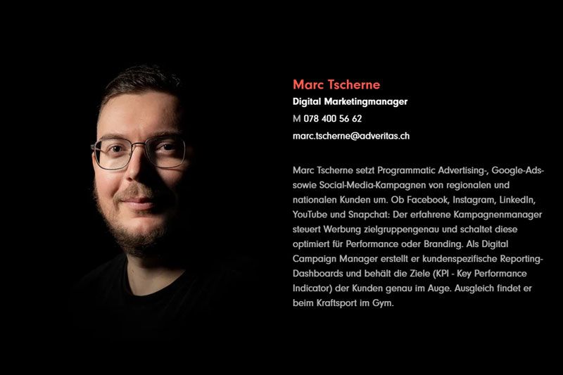 Adveritas Team Marc Tscherne